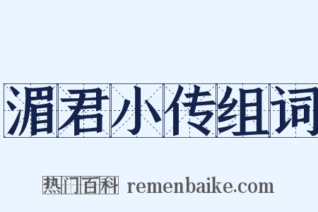 湄君小传组词是什么意思的图片